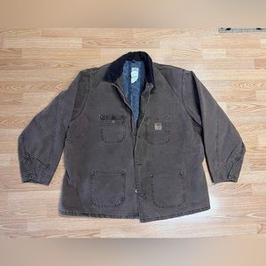 Carhartt 2 XL chestnut blanket lined work coat
